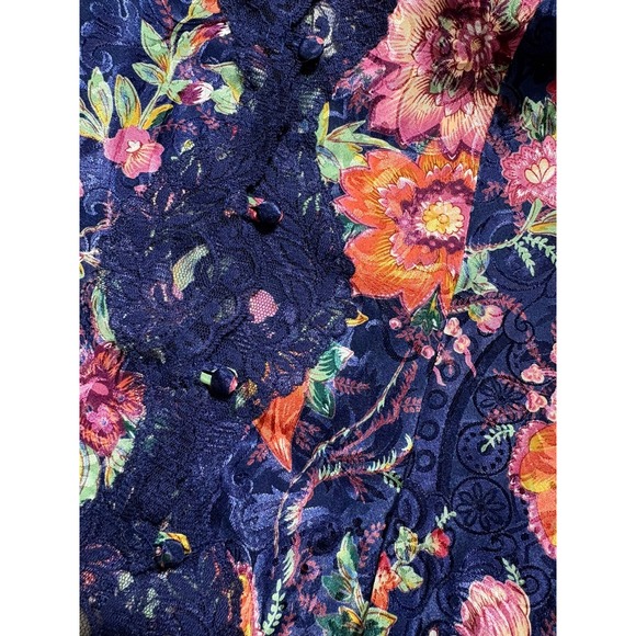 Victoria's Secret Silky Floral Lace Trim Cami Top Feminine Vintage Whimsical - Picture 2 of 10